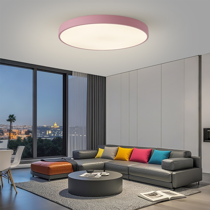 Brilagi - dimmerbar poolarmatur SMART LED/128W/230V Ø 100 cm 3000-6000K Wi-Fi Tuya + fjärrkontroll rosa