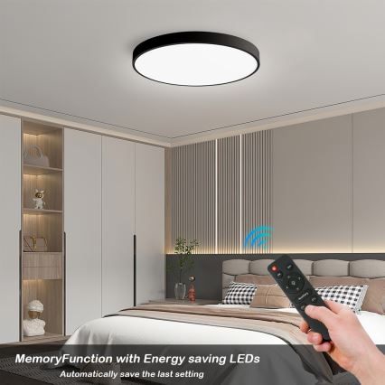 Brilagi - LED dimbar taklampa POOL SMART LED/60W/230V 50 cm 3000-6000K Wi-Fi Tuya + fjärrkontroll svart
