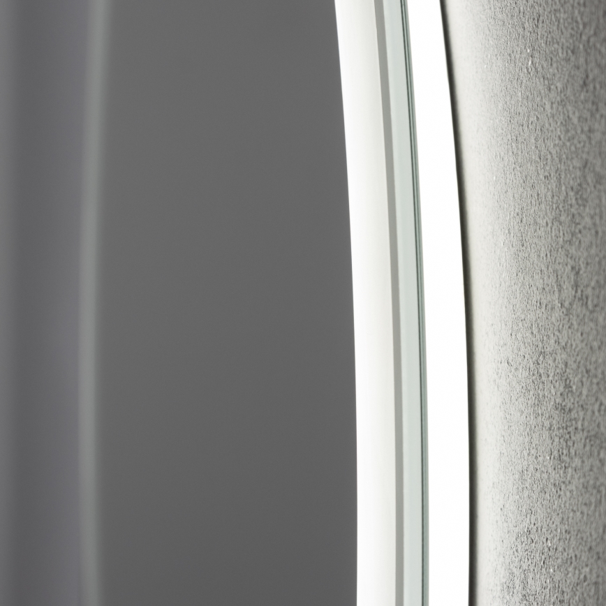 Brilagi - Uppvärmd LED-badrumsspegel AVA ECO, LED 11,5 W / 230 V, Ø 60 cm, IP44, CRI 90, dimbar + CCT