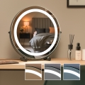 BRILAGI - LED-dimbar sminkspegel CALIFORNIA LED/17W/230V 3000/4000/6500K Ø 42 cm svart
