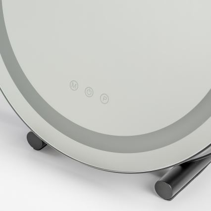 BRILAGI - LED-dimbar sminkspegel CALIFORNIA LED/17W/230V 3000/4000/6500K Ø 42 cm svart