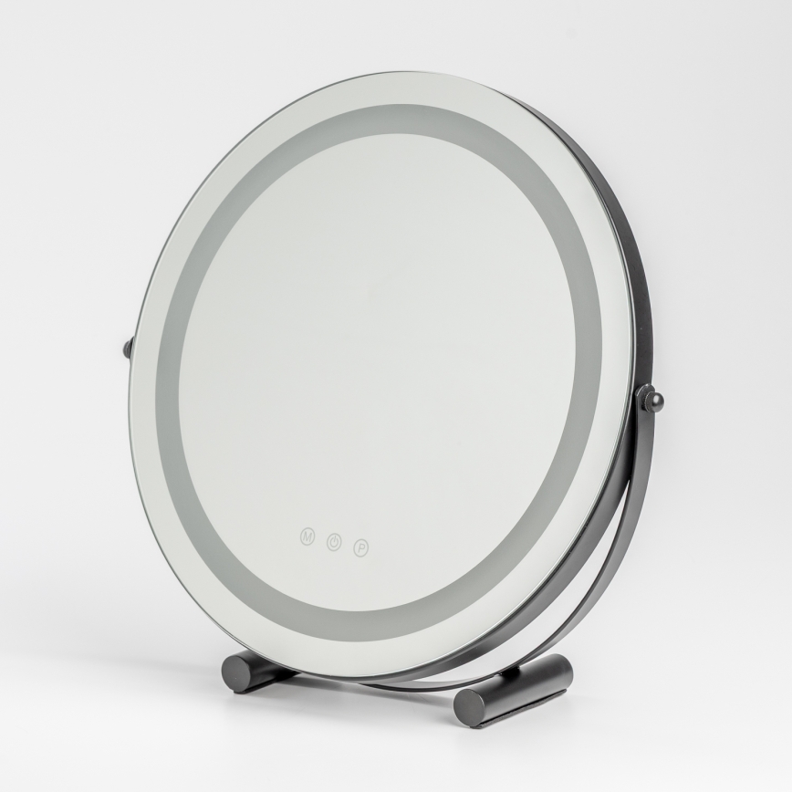 BRILAGI - LED-dimbar sminkspegel CALIFORNIA LED/17W/230V 3000/4000/6500K Ø 42 cm svart