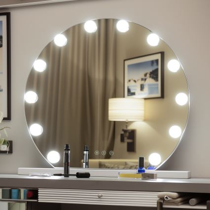 Brilagi - LED Dimbart sminkespegel HOLLYWOOD LED/12W/230V 3000/4000/6500K