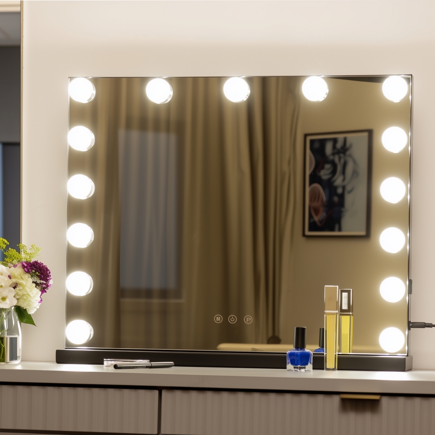 Brilagi - LED Dimbart sminkespegel HOLLYWOOD LED/15W/230V 3000/4000/6500K