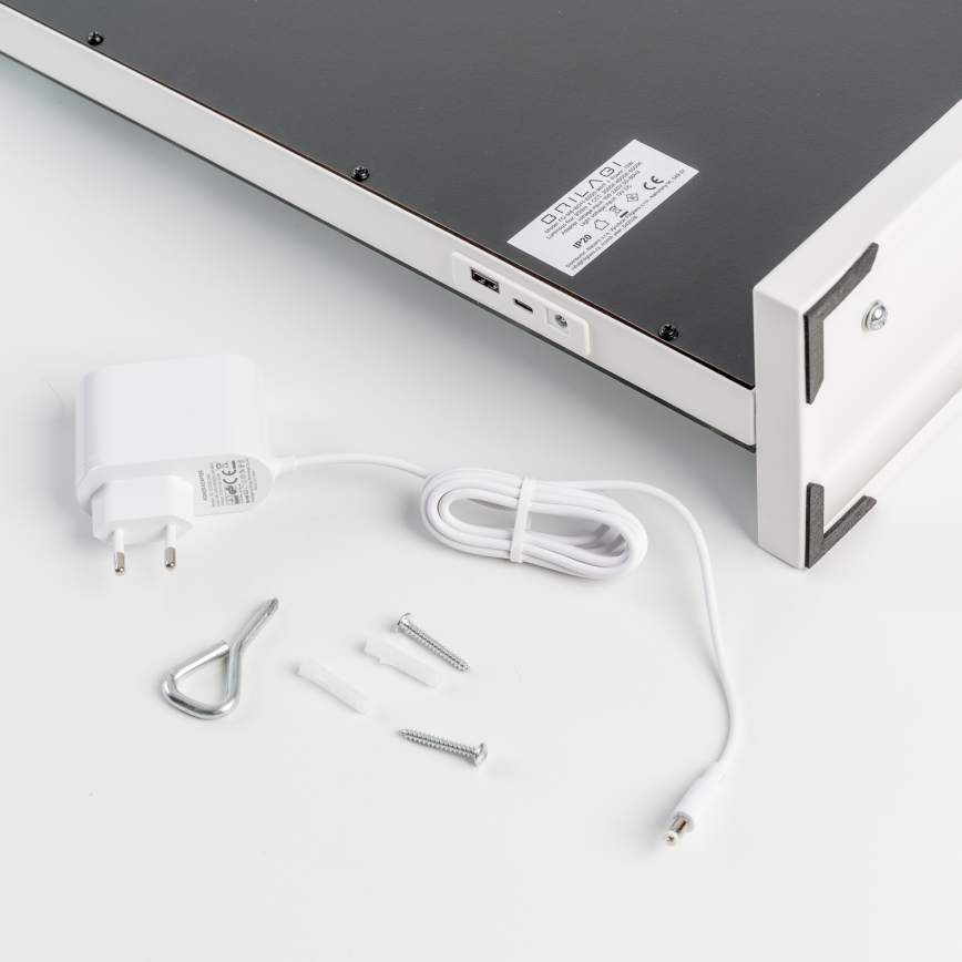 BRILAGI - LED dimbar sminkspegel HOLLYWOOD LED/15W/230V CCT + 2x USB 55x77 cm vit