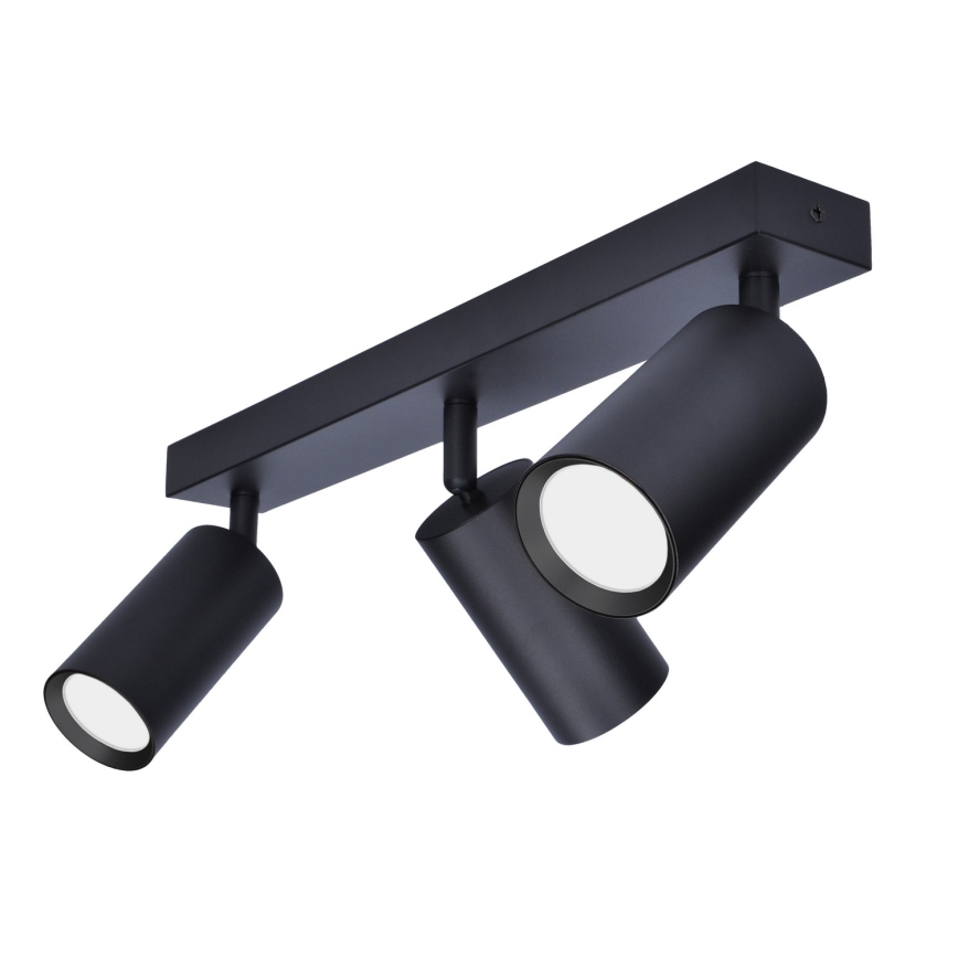 Brilagi - LED RGBW Dimbart spotlight SELE 3xGU10/6W/230V 3000K svart + fjärrkontroll