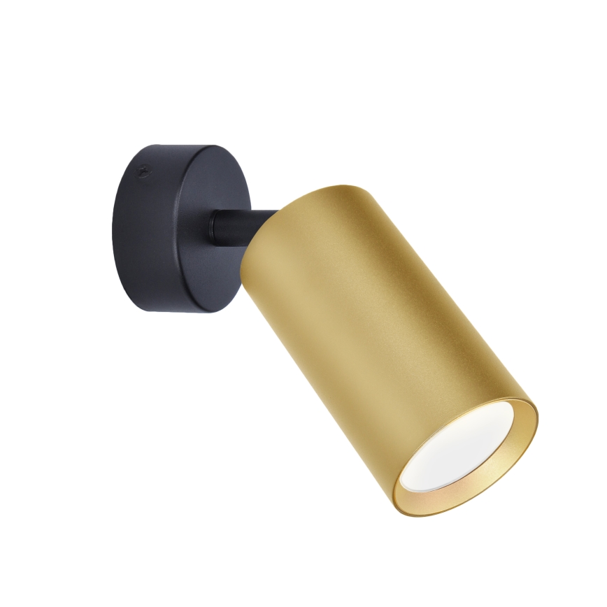 Brilagi - LED RGBW dimbart spotlampa SELE GOLDEN 1xGU10/4,8W/230V 3000K svart/guld + fjärrkontroll