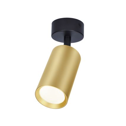 Brilagi - LED RGBW dimbart spotlampa SELE GOLDEN 1xGU10/4,8W/230V 3000K svart/guld + fjärrkontroll