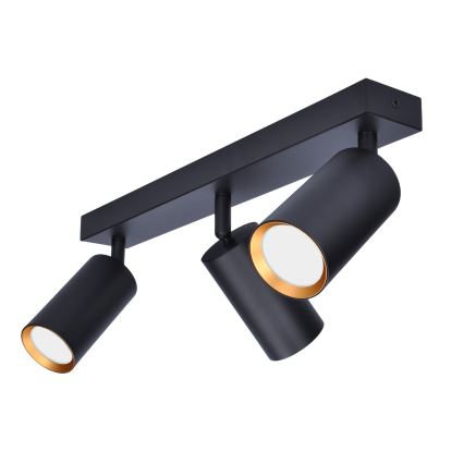 Brilagi - LED RGBW dimbar spotlampa SELE 3xGU10/6W/230V 3000K svart/guld