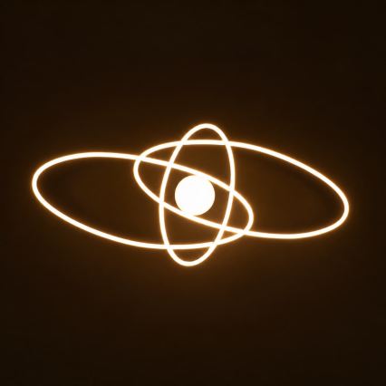 BRILAGI - Dimbart LED-taklampa APOLLO LED/58W/230V 3000-6500K 43,2x101,2 cm svart + fjärrkontroll