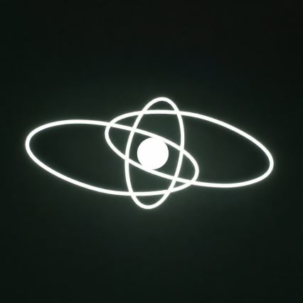 BRILAGI - Dimbart LED-taklampa APOLLO LED/58W/230V 3000-6500K 43,2x101,2 cm svart + fjärrkontroll