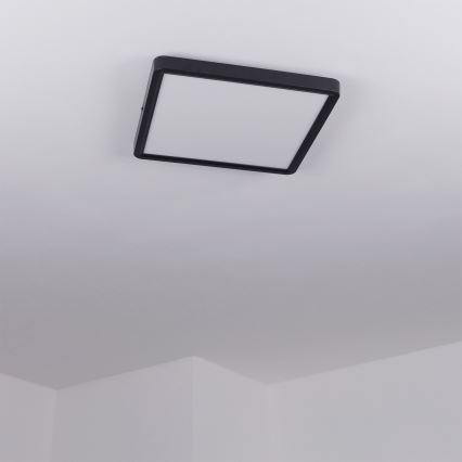 Brilagi - Dimbar LED-taklampa ESTELA SQUARE LED/36W/230V 3000-6500K 31x31 cm svart + fjärrkontroll