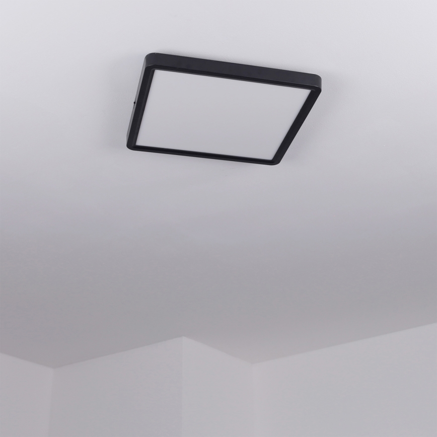 Brilagi - Dimbar LED-taklampa ESTELA SQUARE LED/36W/230V 3000-6500K 31x31 cm svart + fjärrkontroll