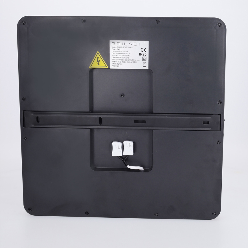 Brilagi - Dimbar LED-taklampa ESTELA SQUARE LED/36W/230V 3000-6500K 31x31 cm svart + fjärrkontroll