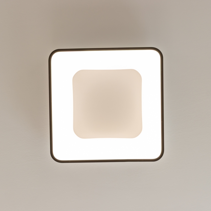 Brilagi - Dimbar LED-taklampa FALCON II LED/80W/230V 3000-6500K 40x40 cm svart + fjärrkontroll