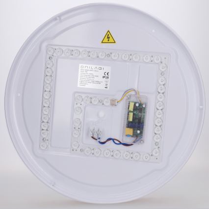 Brilagi - LED dimbar takarmatur FLOCO LED/48W/230V Ø 40 cm träfinish/vit + fjärrkontroll