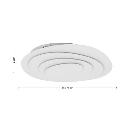 BRILAGI - LED dimbar taklampa MODERN LED/67W/230V 3000-6000K 46x55 cm + fjärrkontroll
