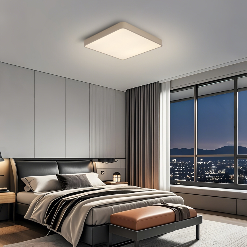 Brilagi - Dimbart LED-takarmatur POOL LED/36W/230V 3000-6000K 40x40 cm beige + fjärrkontroll