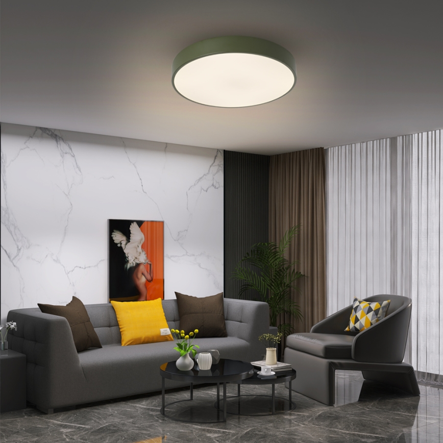 Brilagi - LED-dimbar taklampa POOL LED/48W/230V 3000-6000K pr. 40 cm grön + fjärrkontroll