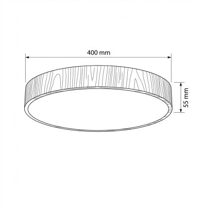 Brilagi - Dimbart LED-takarmatur POOL LED/50W/230V 3000–6000K Ø 40 cm trädekor + fjärrkontroll