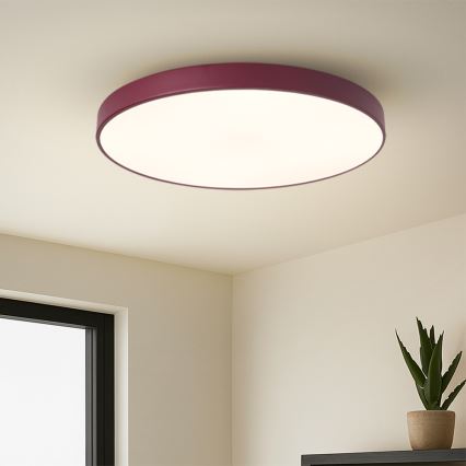 Brilagi - Dimbar LED-taklampa POOL LED/60W/230V 3000-6000K Ø 60 cm bordeaux + fjärrkontroll