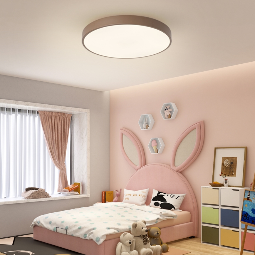 Brilagi - Dimbart LED-takarmatur POOL LED/60W/230V 3000-6000K Ø 60 cm brun + fjärrkontroll