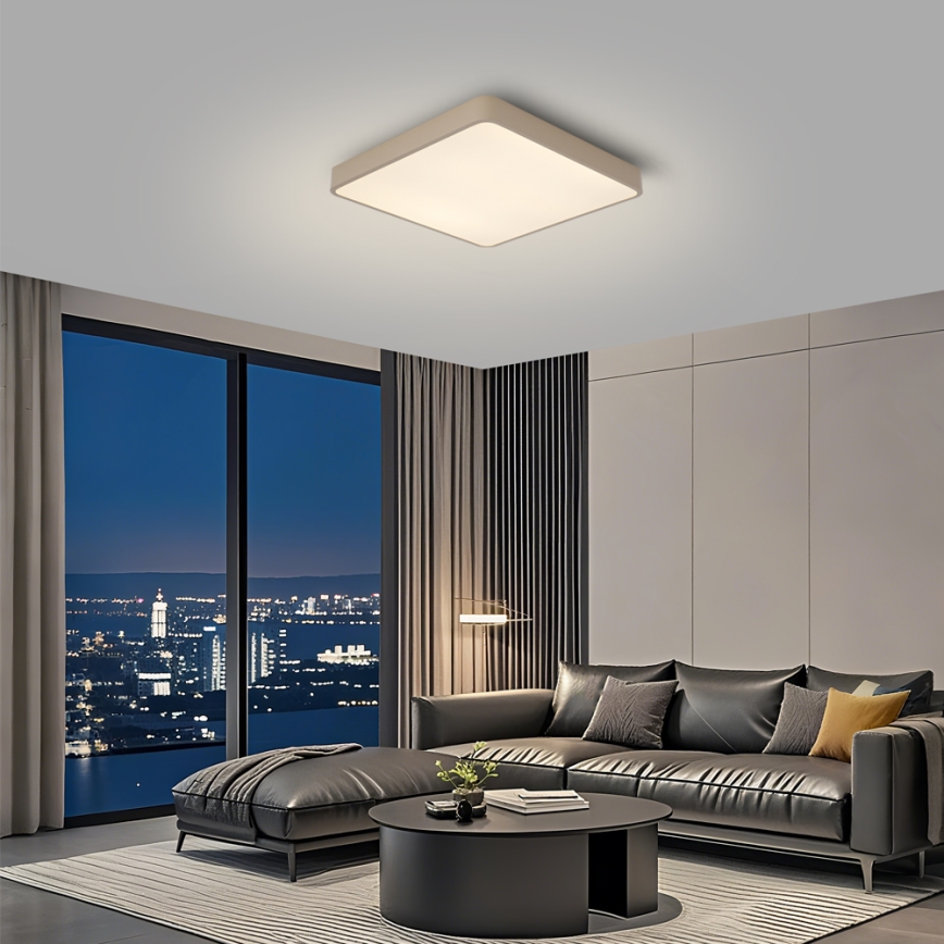 BRILAGI - Dimbart LED-takarmatur POOL SQUARE LED/36W/230V 3000-6000K 40x40 cm beige + fjärrkontroll