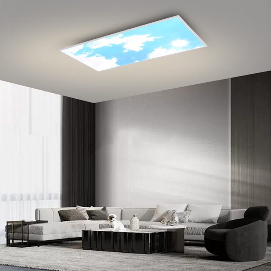 BRILAGI - Dimbart LED-takarmatur SLIMFRAME SKY LED/80W/230V 120x60 cm 3000-6000K silver/blå + fjärrkontroll