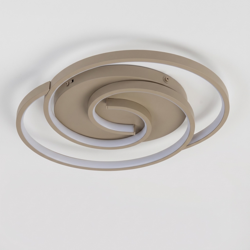 BRILAGI - LED dimbar taklampa VELO LED/70W/230V 3000-6500K 38x47,8 cm beige + med fjärrkontroll