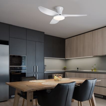 Brilagi - LED dimbar takfläkt LED/30W/230V 3000-6500K vit + fjärrkontroll