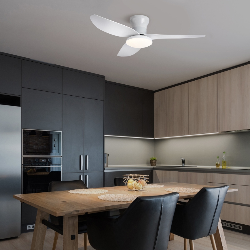 Brilagi - LED dimbar takfläkt LED/30W/230V 3000-6500K vit + fjärrkontroll