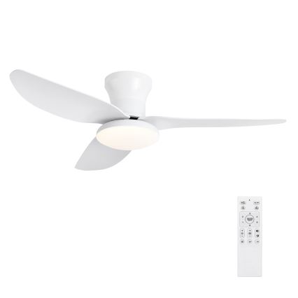 Brilagi - dimmbar LED-takfläkt LED/30W/230V 3000-6500K vit + fjärrkontroll