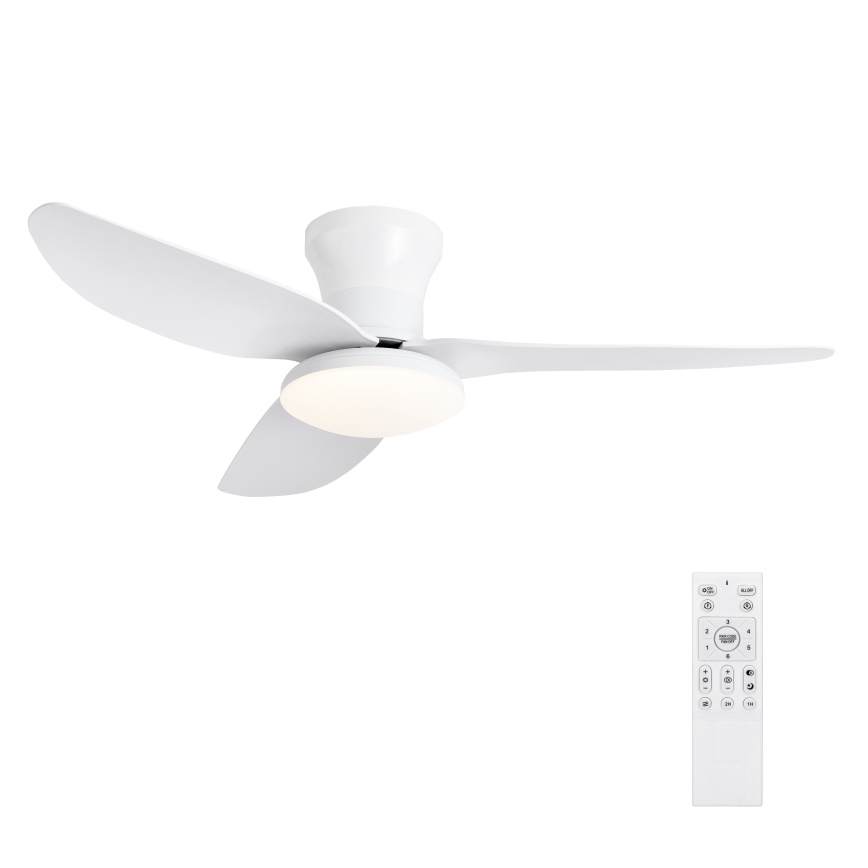Brilagi - dimmbar LED-takfläkt LED/30W/230V 3000-6500K vit + fjärrkontroll