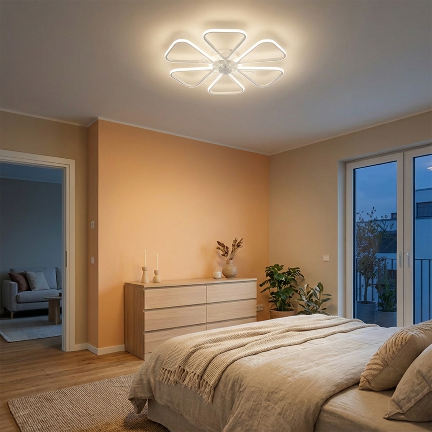 Brilagi - LED dimbar takfläkt LED/38W/230V 3000-6500K Ø 76 cm vit + fjärrkontroll