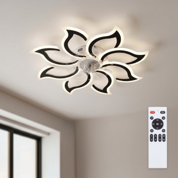 Brilagi - LED-dimbar takfläkt LED/44W/230V 3000–6500K Ø 90 cm svart + fjärrkontroll