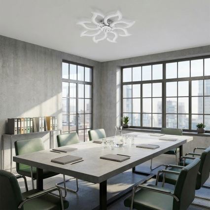 Brilagi - Dimbar LED-takfläkt LED/44W/230V Ø 90 cm vit + fjärrkontroll