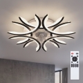 Brilagi - LED-dimbar takfläkt LED/70W/230V Ø 76 cm svart + fjärrkontroll