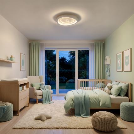 Brilagi - Dimbart LED-takfläkt 80W 230V 3000-6500K Ø 50 cm vit + fjärrkontroll