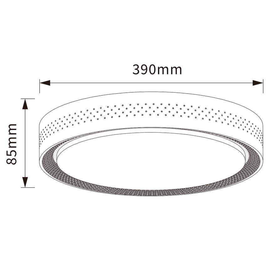 BRILAGI - Dimbar LED-taklampa COCI LED/48W/230V 3000-6500K Ø 39 cm trädekor/svart + fjärrkontroll