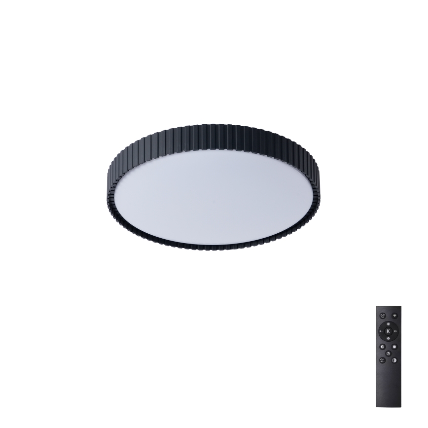 Brilagi - dimbar LED-taklampa CORVO LED/54W/230V 3000-6000K svart Ø 40 cm + fjärrkontroll