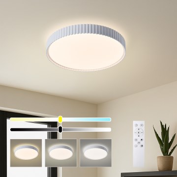 Brilagi - LED dimbar taklampa CORVO LED/54W/230V 3000–6000K vit Ø 40 cm + fjärrkontroll