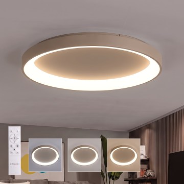 BRILAGI - LED dimbar taklampa FALCON II LED/108W/230V 3000-6500K Ø 80 cm beige + fjärrkontroll