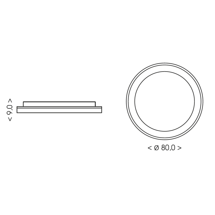 BRILAGI - Dimbar LED-takarmatur FALCON II LED/108W/230V 3000-6500K Ø 80 cm vit/beige + med fjärrkontroll