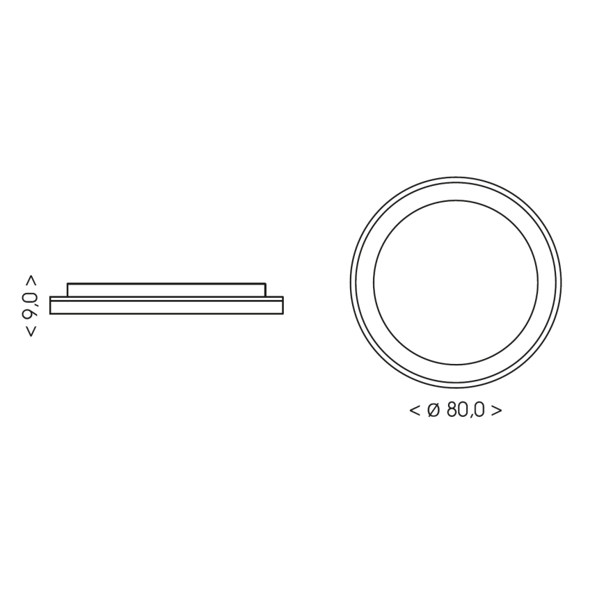 BRILAGI - LED dimbar taklampa FALCON II LED/108W/230V 3000-6500K Ø 80 cm beige + fjärrkontroll
