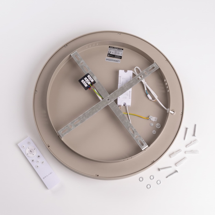 BRILAGI - LED Dimbar taklampa FALCON II LED/67W/230V 3000-6500K Ø 40 cm vit/beige + fjärrkontroll