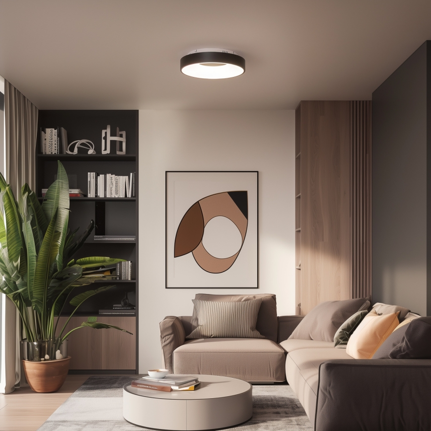 Brilagi - Dimbar LED-taklampa FALCON II LED/67W/230V 3000-6500K Ø 40 cm svart + fjärrkontroll