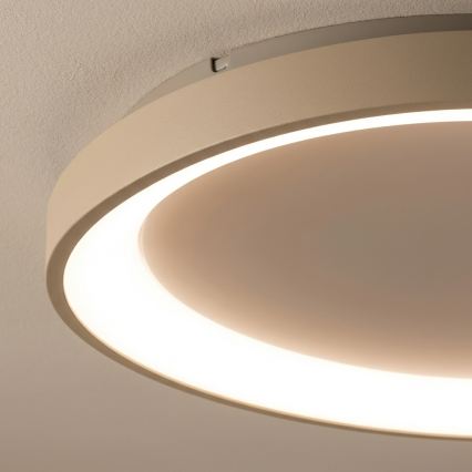 BRILAGI - Dimbart takarmatur FALCON SLIM LED/42W/230V 3000-6500K Ø 50 cm beige + fjärrkontroll