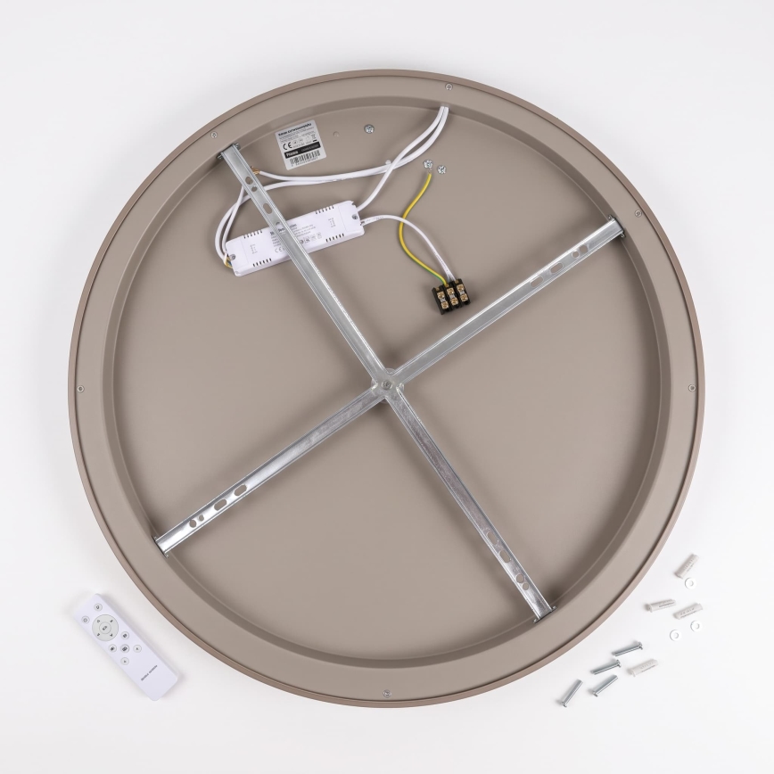 BRILAGI - Dimbart takarmatur FALCON SLIM LED/42W/230V 3000-6500K Ø 50 cm beige + fjärrkontroll
