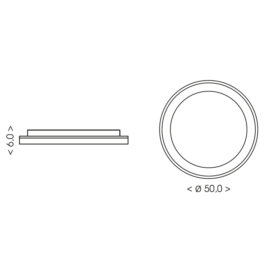 BRILAGI - Dimbart takarmatur FALCON SLIM LED/42W/230V 3000-6500K Ø 50 cm beige + fjärrkontroll