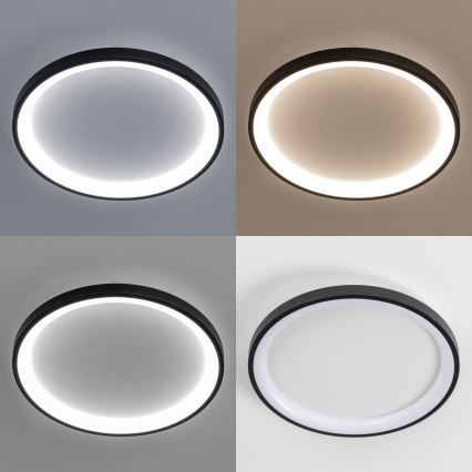 Brilagi - LED dimbar taklampa FALCON SLIM LED/42W/230V 3000-6500K Ø 50 cm svart + fjärrkontroll